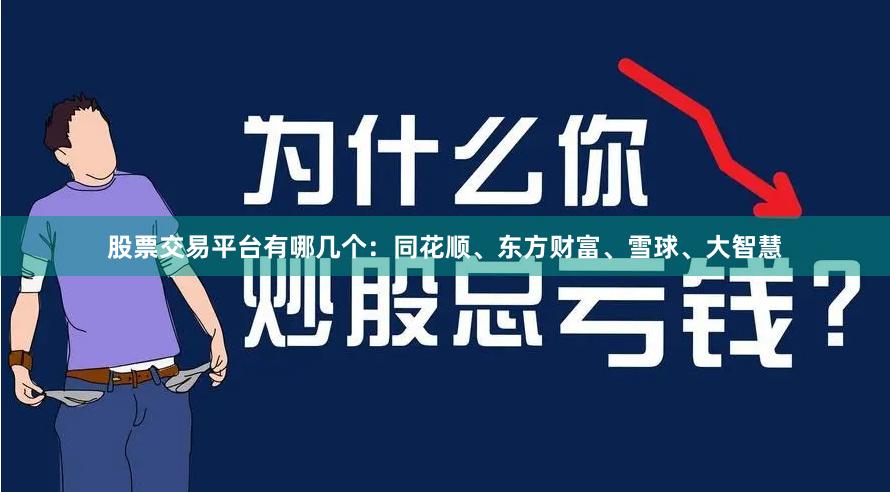 股票交易平台有哪几个：同花顺、东方财富、雪球、大智慧
